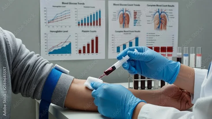 Which blood tests explain tiredness?