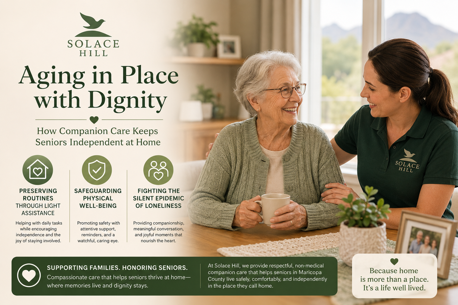 Aging in Place with Dignity: How Companion Care Keeps Seniors Independent at Home