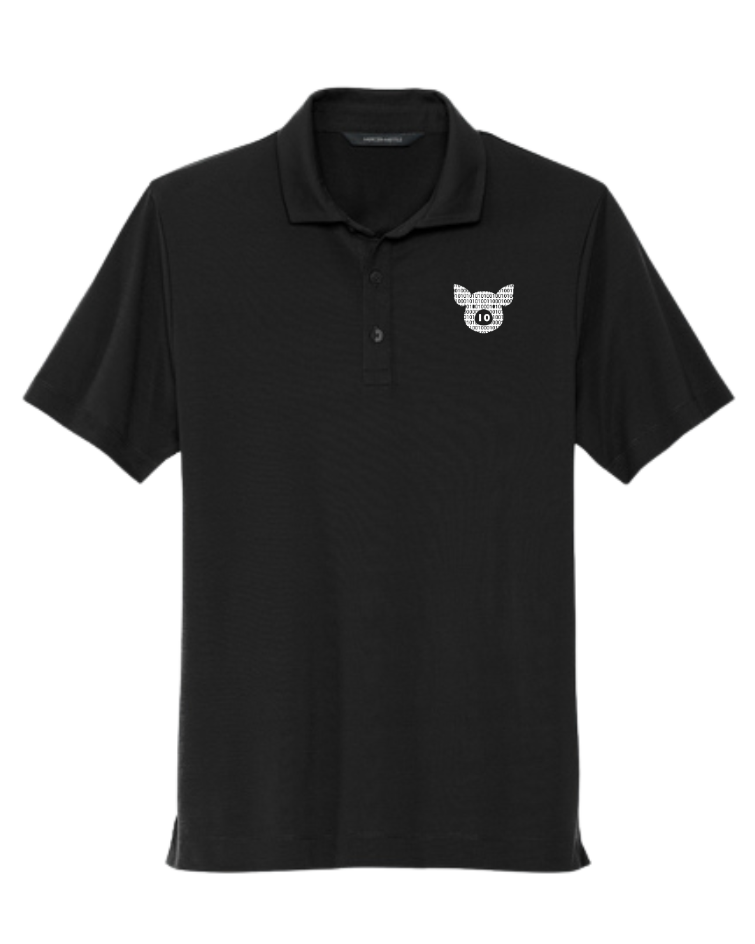 Data Hog Polo Black Front.png