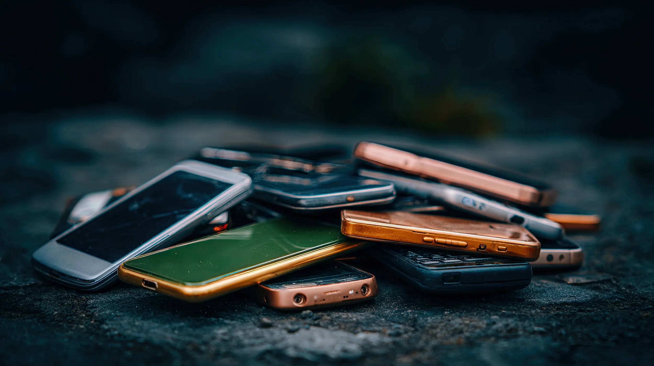 Collection of donated mobile phones supporting domestic violence survivors through the DV Safe Phone program.