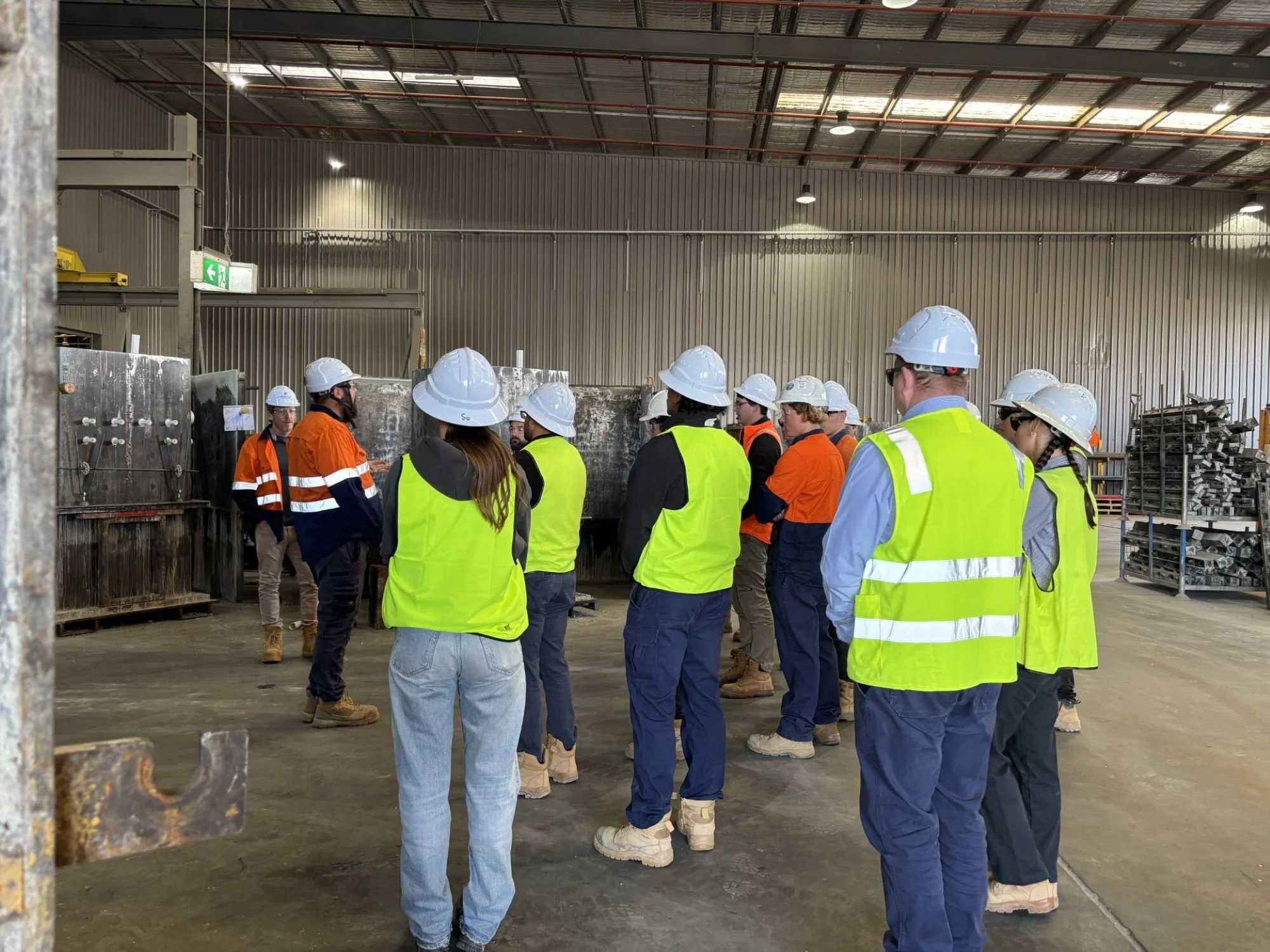 Shadforth Engineers tour a precast manufacturing facility to learn more about stormwater products and production processes