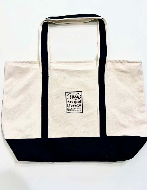 Oversized cotton tote featuring a smiling sunflower graphic on the front.