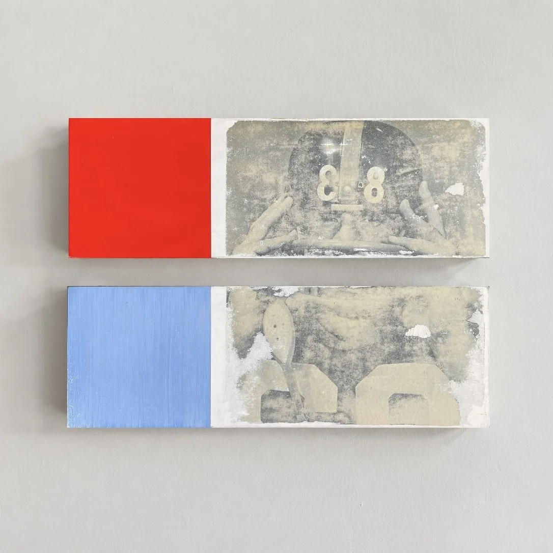 "Personal Foul" 2026.
1961 Image Transfer & Oil
4"x12" Panel