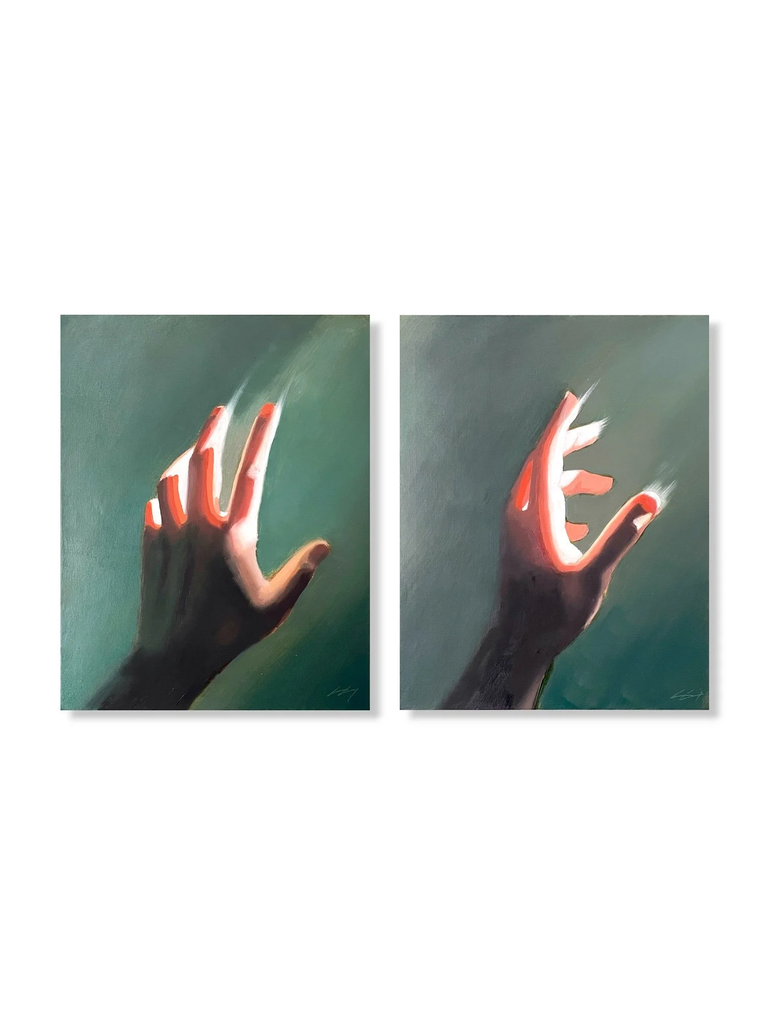 Hand Studies 11x14" panel
