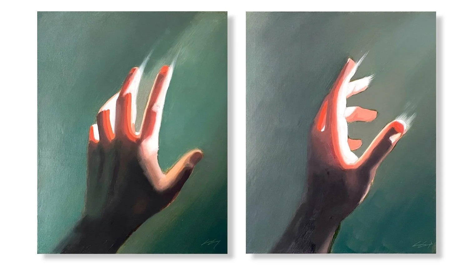 Hand Studies Oil on panel 11x14" SOLD*