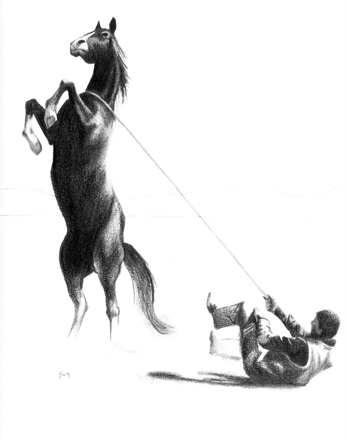 "Persistence" 14x17" pencil on paper