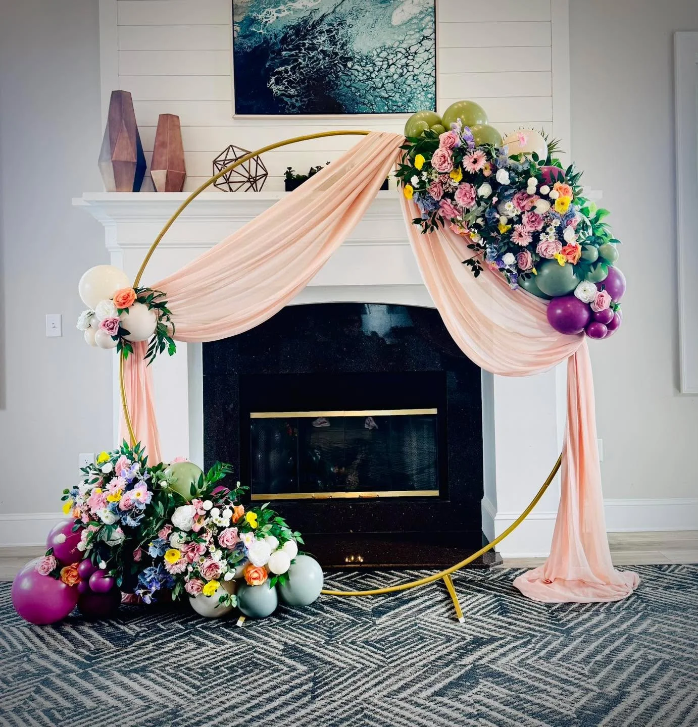 We are absolutely loving these flowers and loved bringing this bridal shower setup to life 🤍

Luxe installs like this are fully customized to your space, colors, and vibe.

Booking spring + summer events now ✨