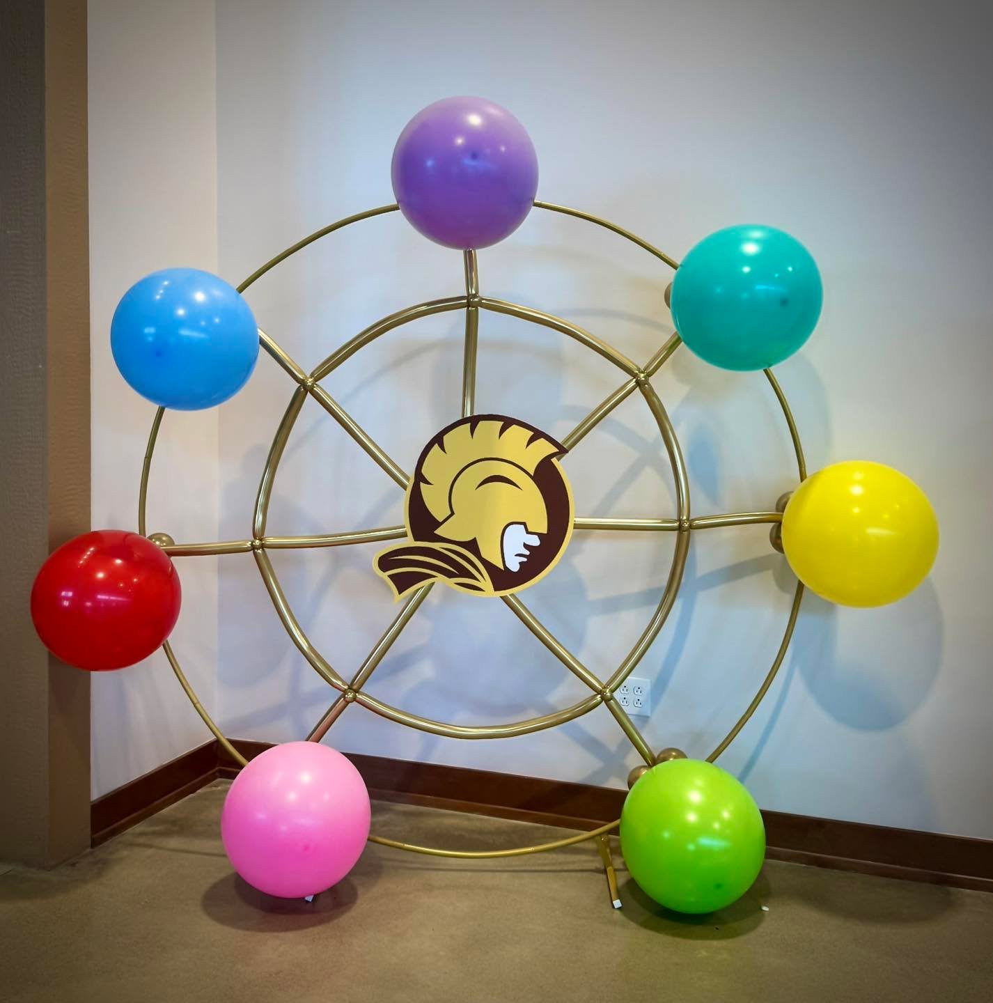 One of my favorite projects lately.

A student submitted this drawing for their school&rsquo;s spring carnival design contest, and I was asked to help bring parts of it to life for the event &mdash; including the Ferris wheel and circus tent.

Turnin