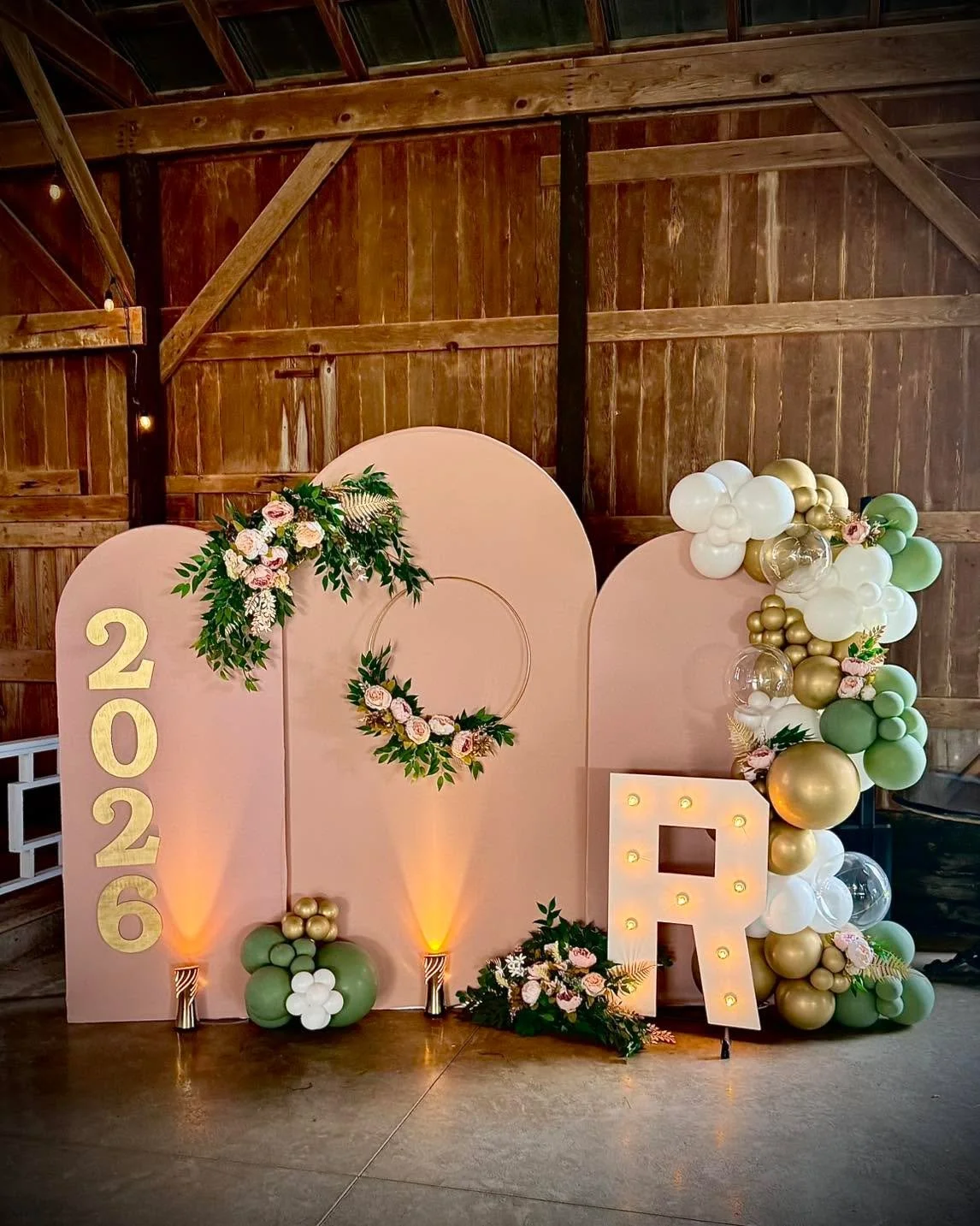 What a beautiful day at a beautiful venue Dandelion Farm. Loved bringing this graduation backdrop to life for a very special day.

Planning a celebration of your own? We&rsquo;d love to help make it memorable. 💕🎈 

#balloons #party #decorations #gr