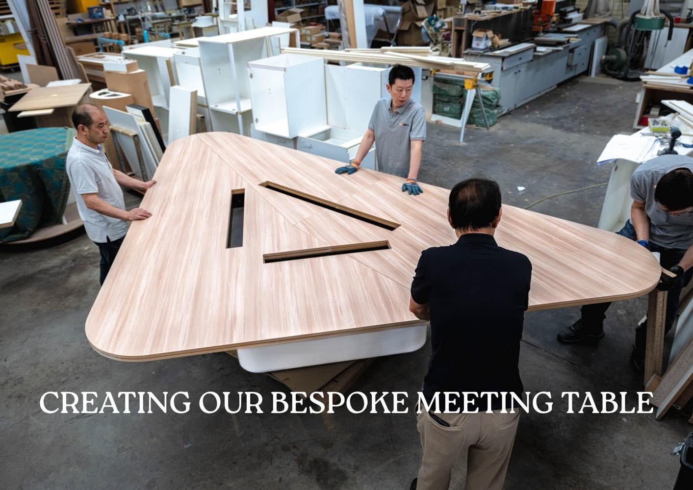 Our new meeting room table currently in the works for a client. 
.
.
#joinery #joinery #woodwork #work #sydney #trade