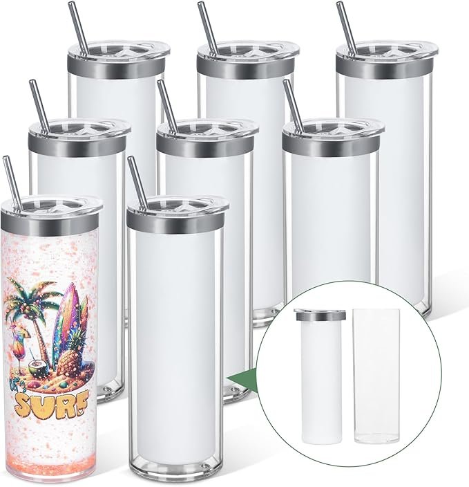 20oz Stainless Steel Snowglobe Tumbler