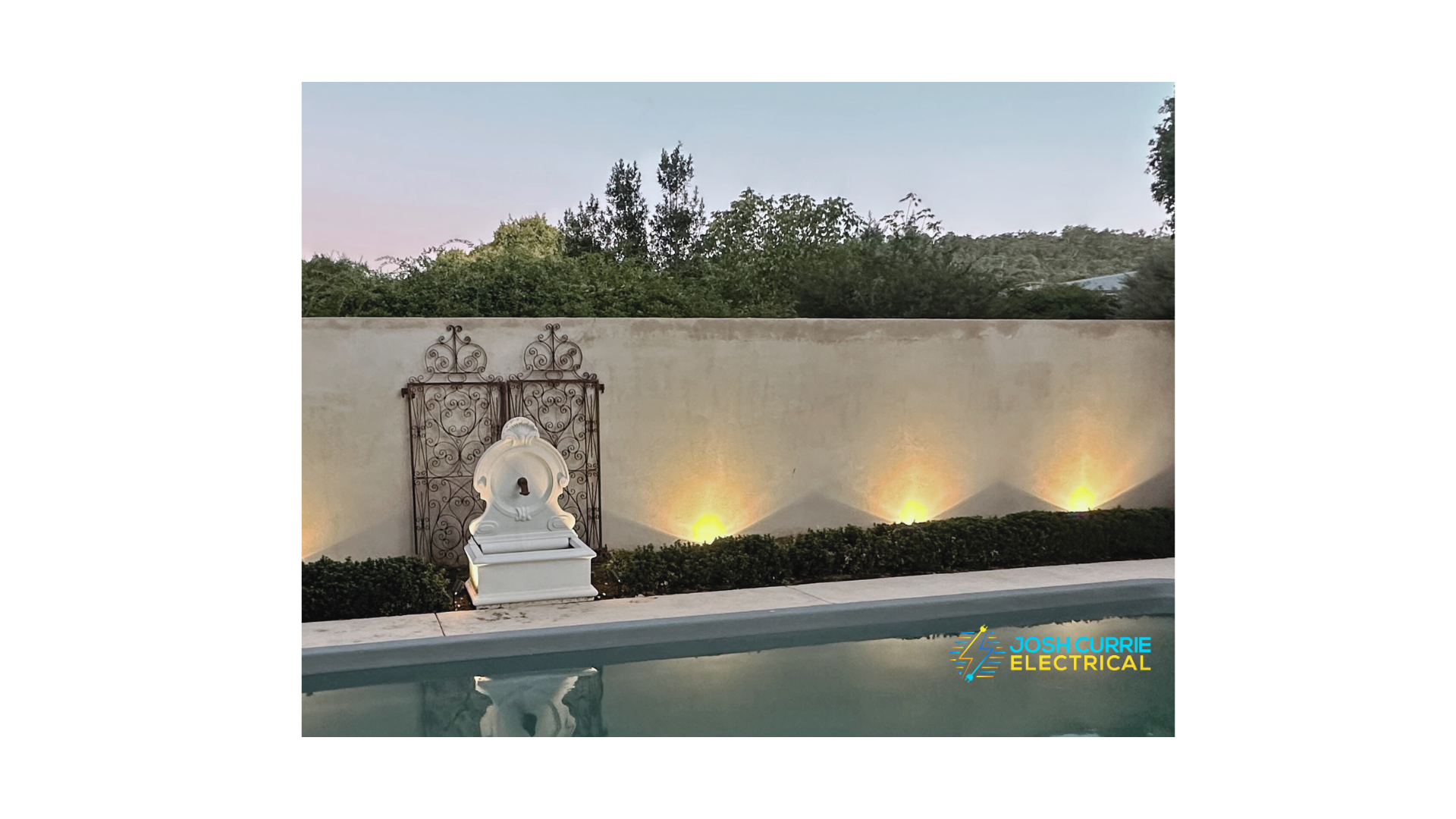 Outdoor Pool Uplighting