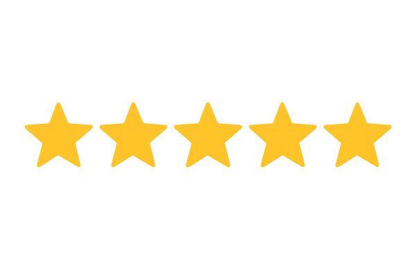 five star review graphic