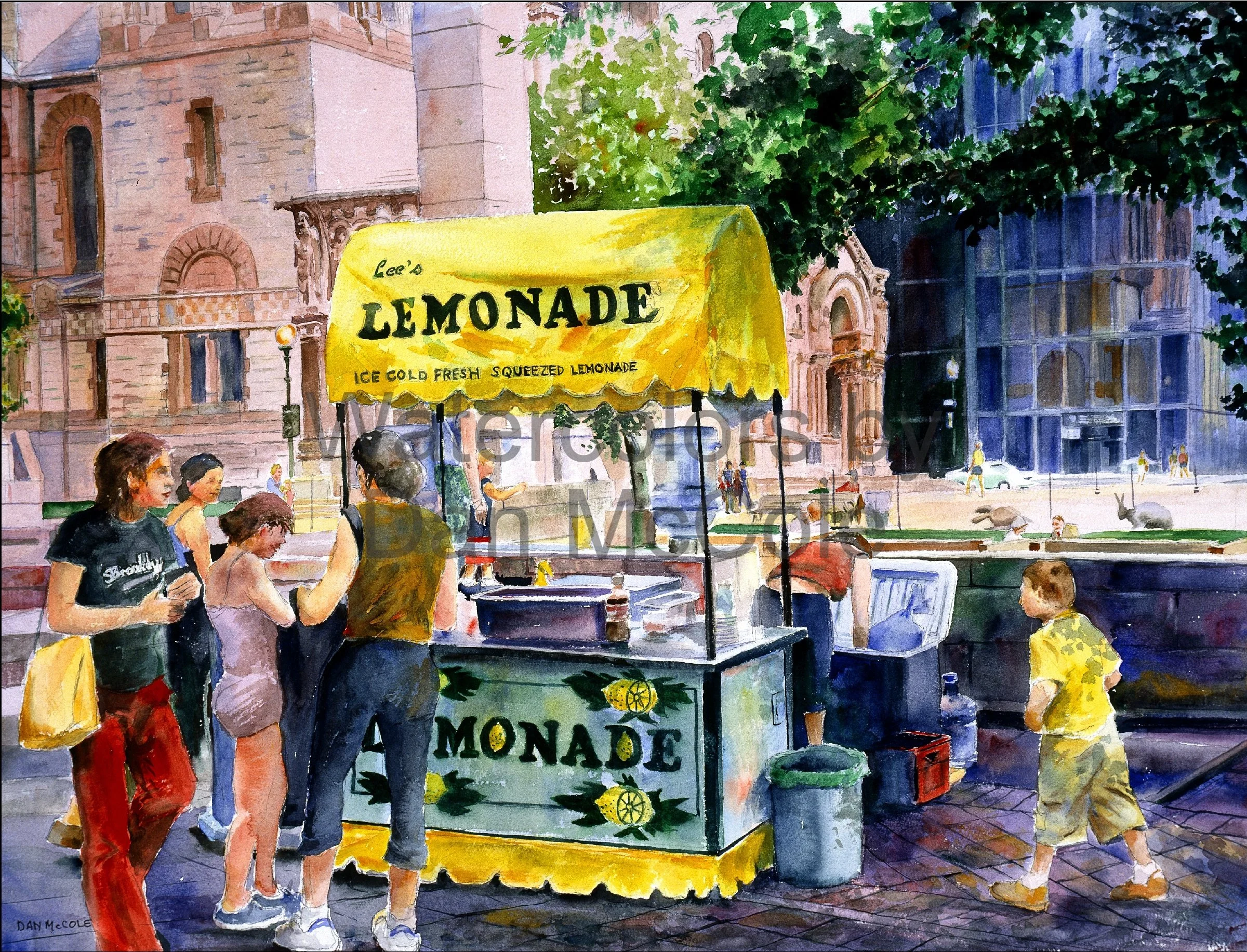 Lemonade in Trinity Plaza