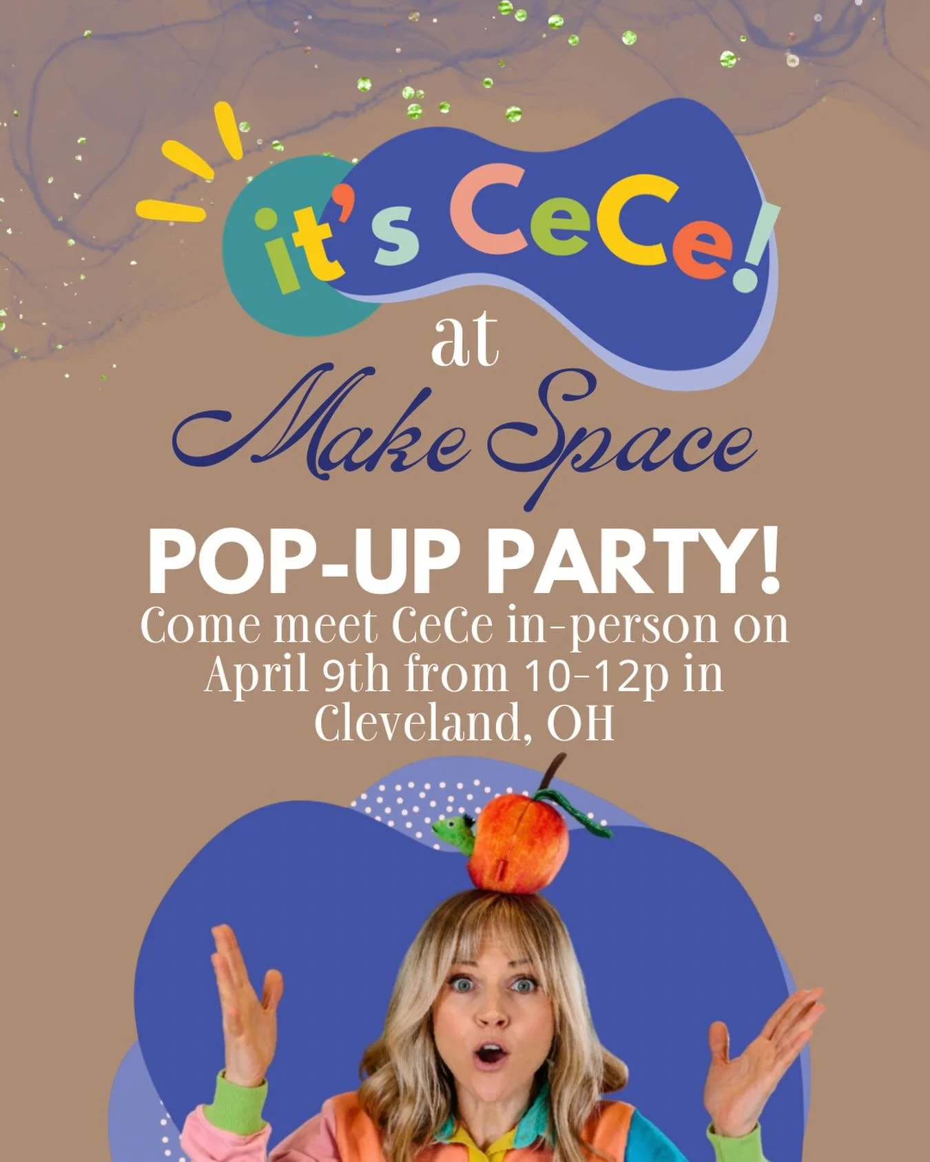 SAVE THE DATE! @itscecetv123 is coming in person to @the.vitrolite in Cleveland, Ohio on April 9th!

This party will be a super special celebration and intimate experience for your little ones to come meet, dance, and play with CeCe!

Many more detai