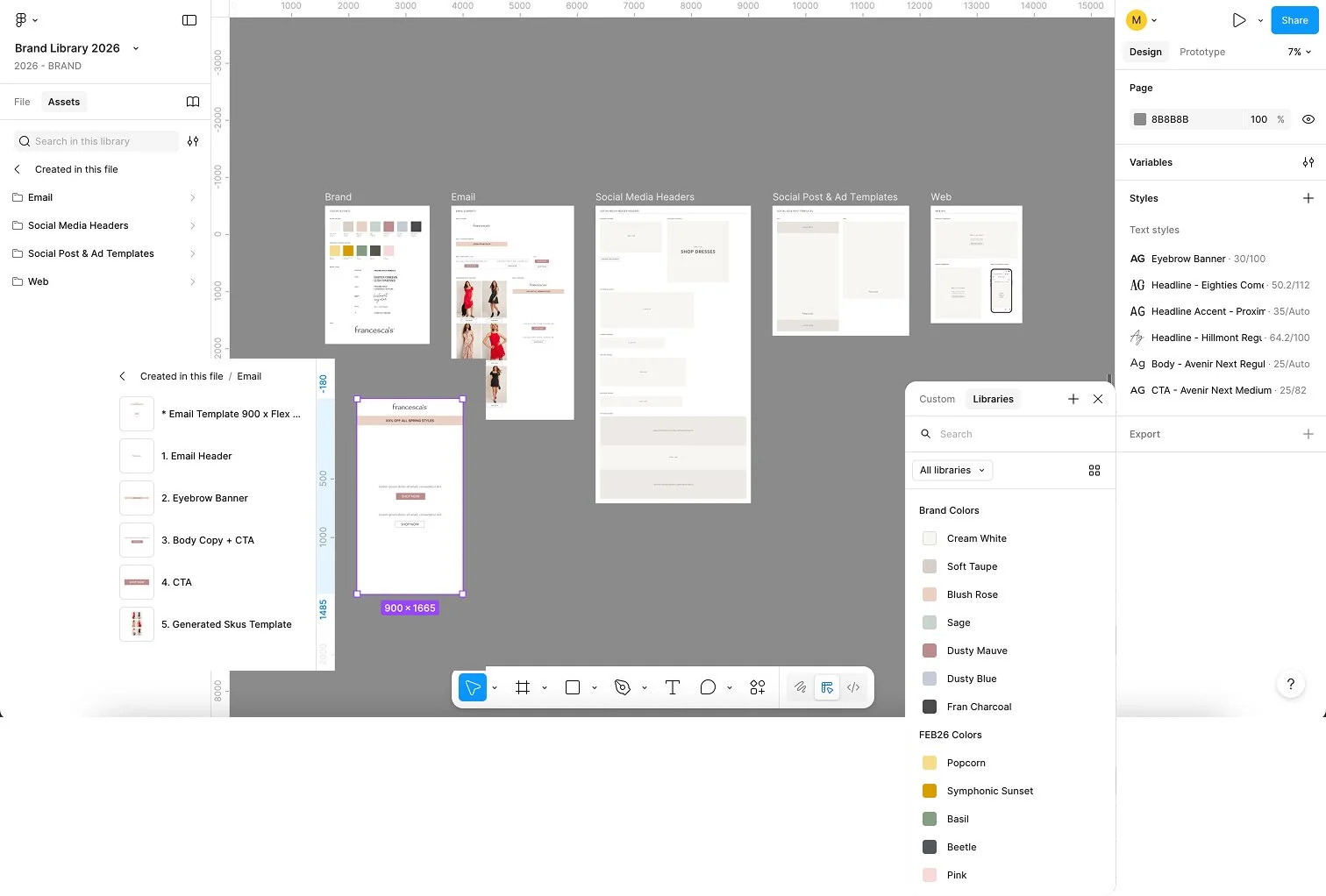 Figma Design System & Component Library