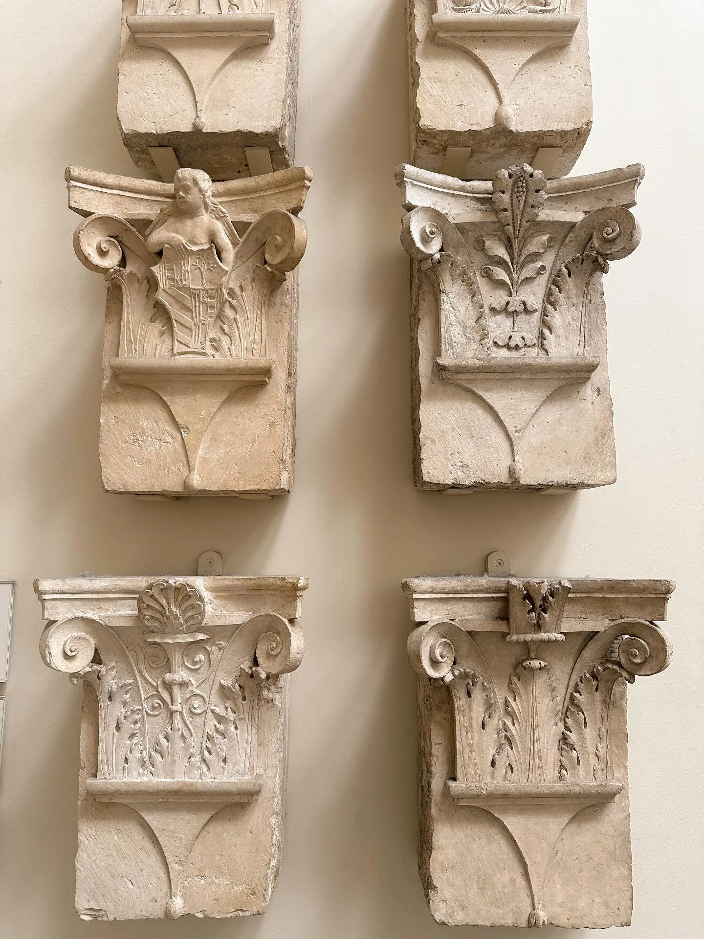 Proof that even in ancient times, the accessories made the outfit. 
These column capitals at the V&A Museum are here to say details aren’t extra, they are the design! ✨