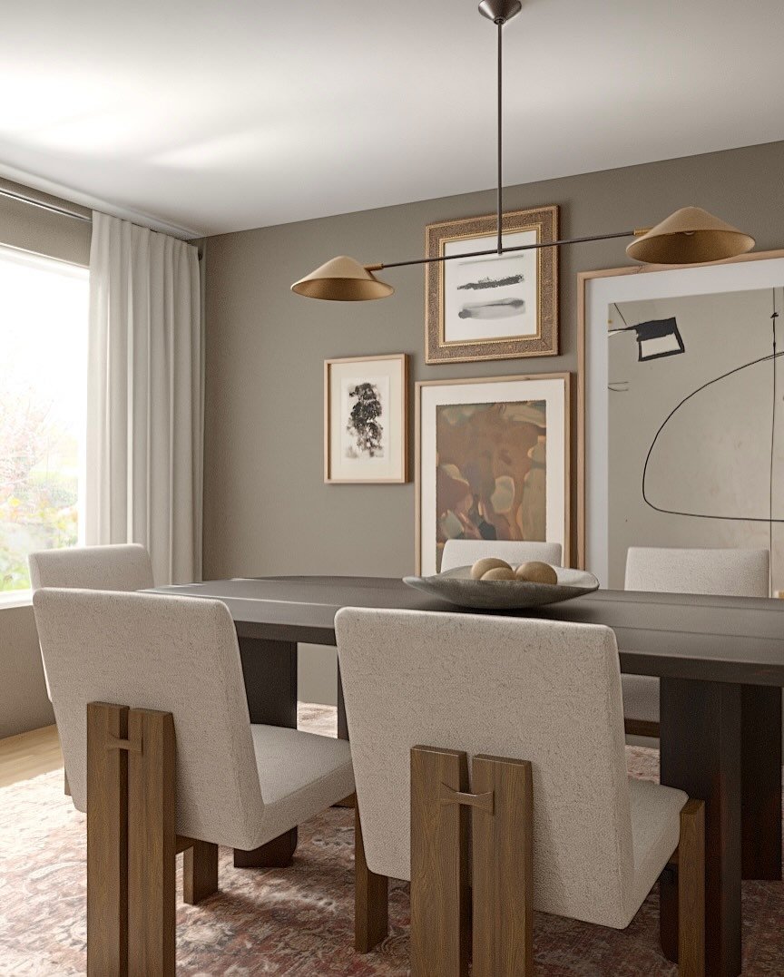 Client said Spanish Modern and we said say no more. Warm wood, collected art, and curves in all the right places. It&rsquo;s giving sophisticated&hellip; with a side of &lsquo;kick off your shoes and stay awhile.&rsquo;