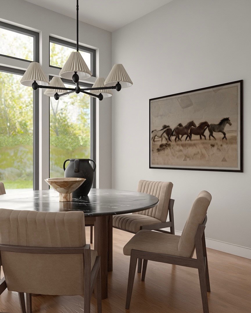 Quietly modern with a warm edge. Natural textures, simple forms, pieces that feel intentional without trying too hard and that pop of chartreuse is everything!! Bringing this space back to show more views because it deserves a proper walk-through.