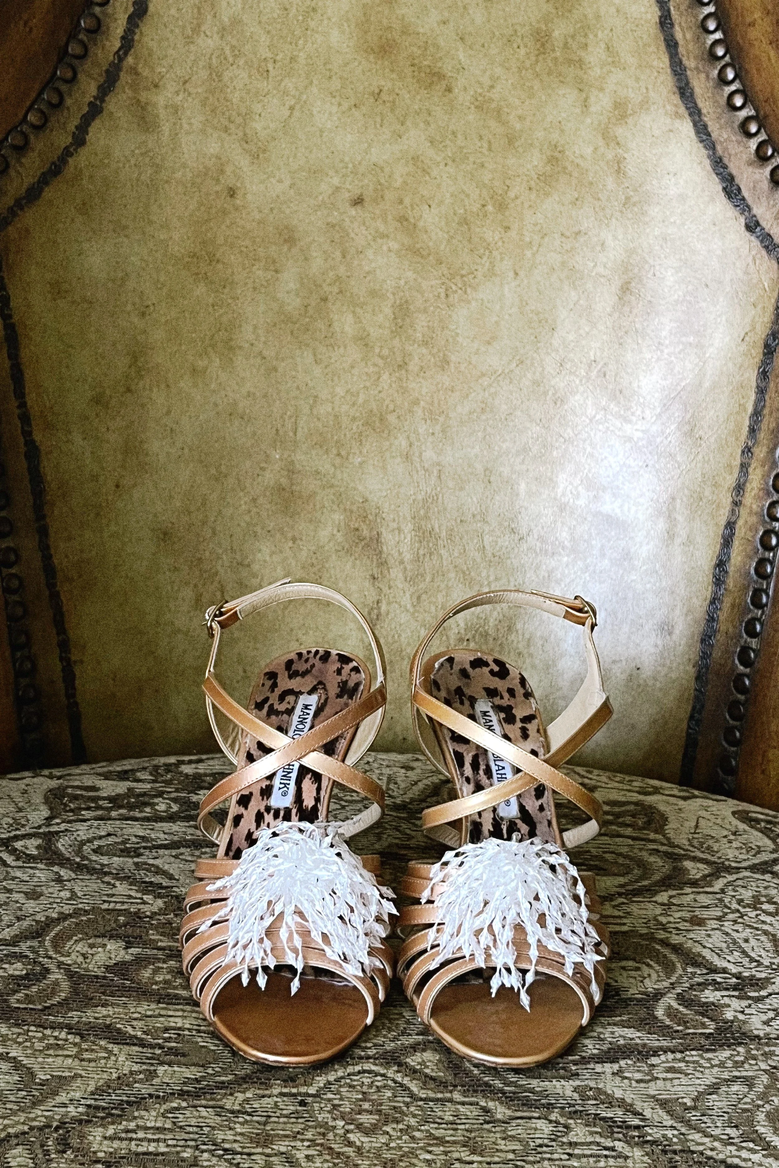 50s Beaded Shoe Clips Glass White