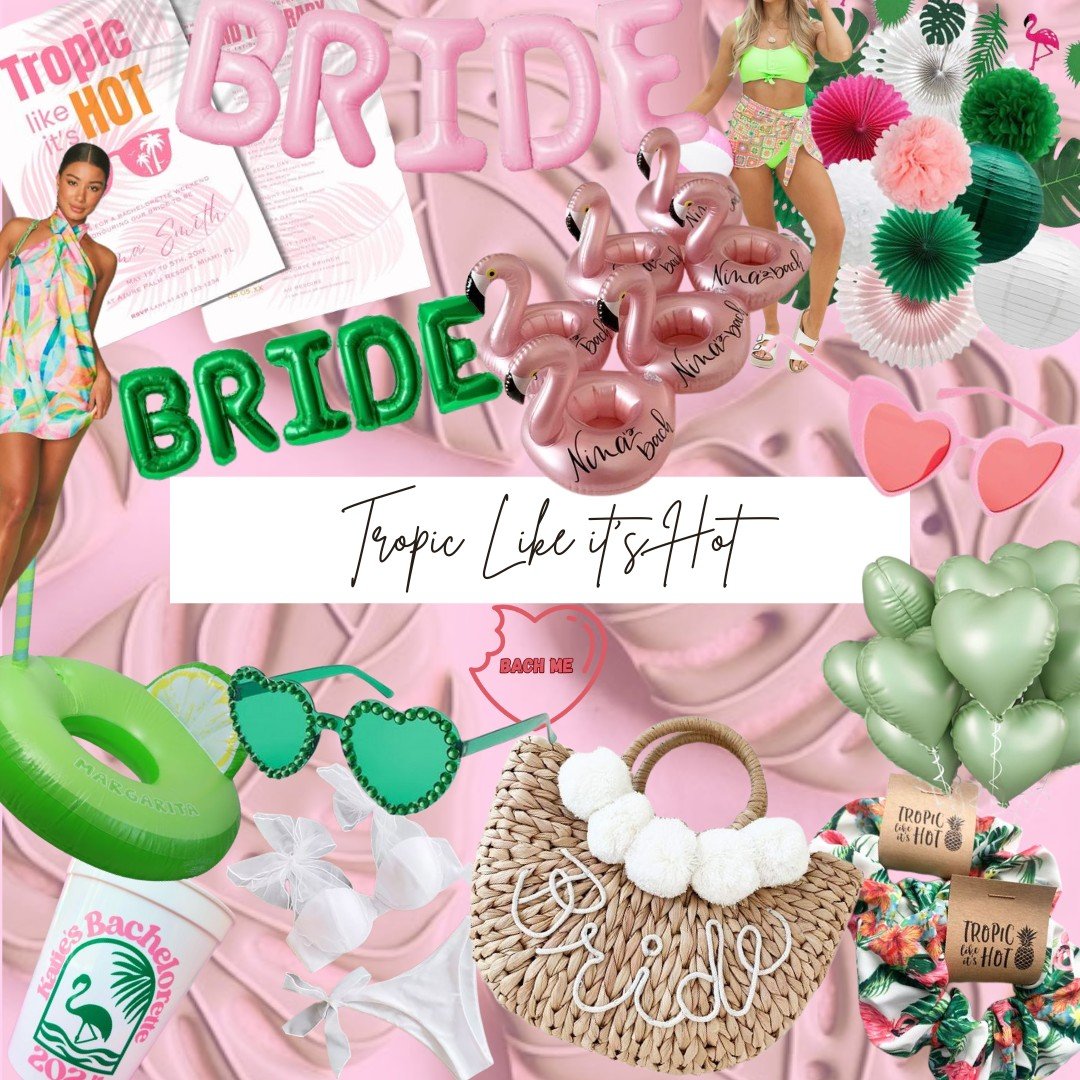 Tropic like it&rsquo;s HOT! The ultimate island-girl bach vibe for any bachelorette 🌴💗

Tag your tropic crew &amp; let&rsquo;s plan your weekend getaway!
#BachMe #BachelorettePartyDecor #TropicLikeItsHot