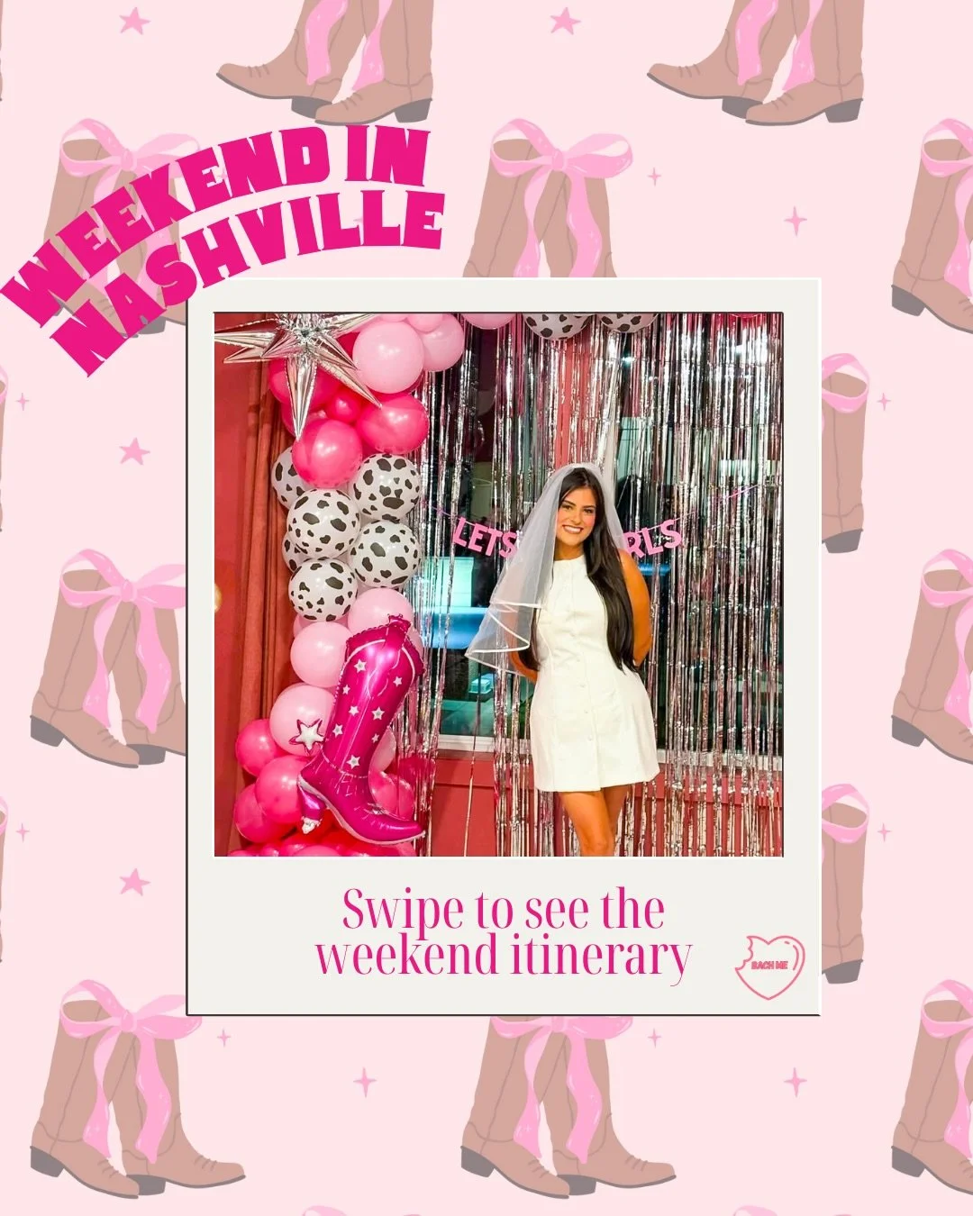 If you&rsquo;re planning a Nashville bach, start here. This is the weekend we&rsquo;d book every time. Swipe to see the full itinerary!

 #BachelorettePartyServices #BachelorettePlanning #bachme #luxurybachelorette #nashvillebachelorette