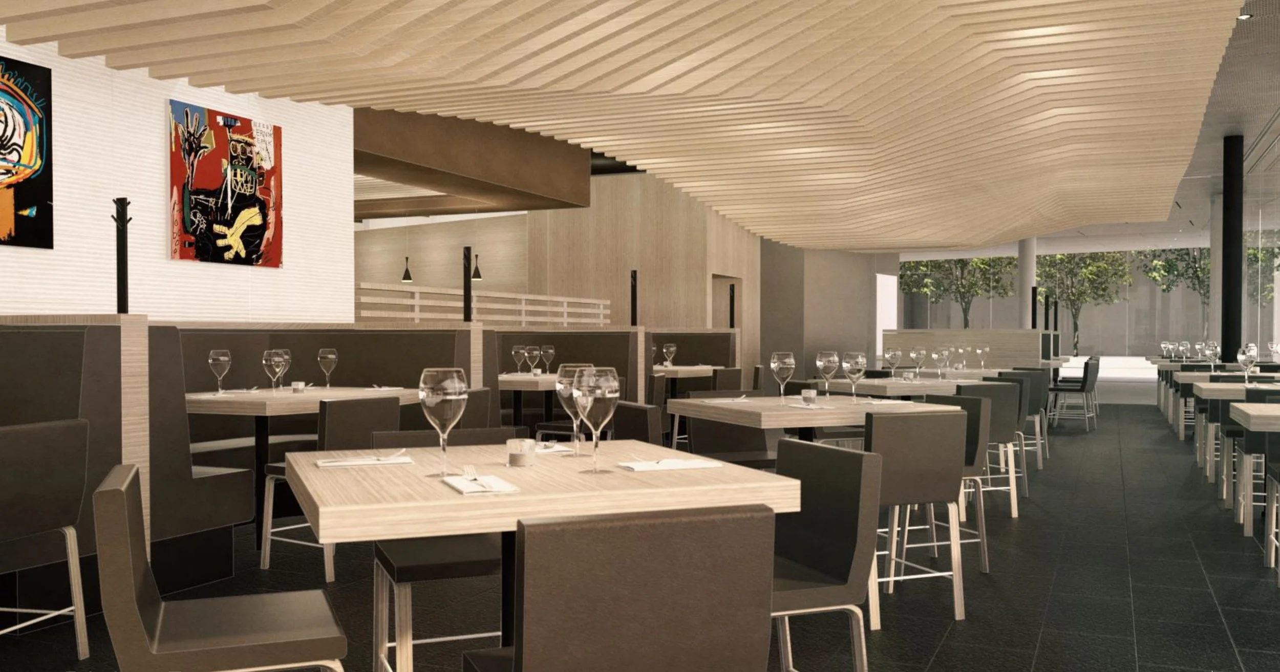 Restaurant Ceiling Installation