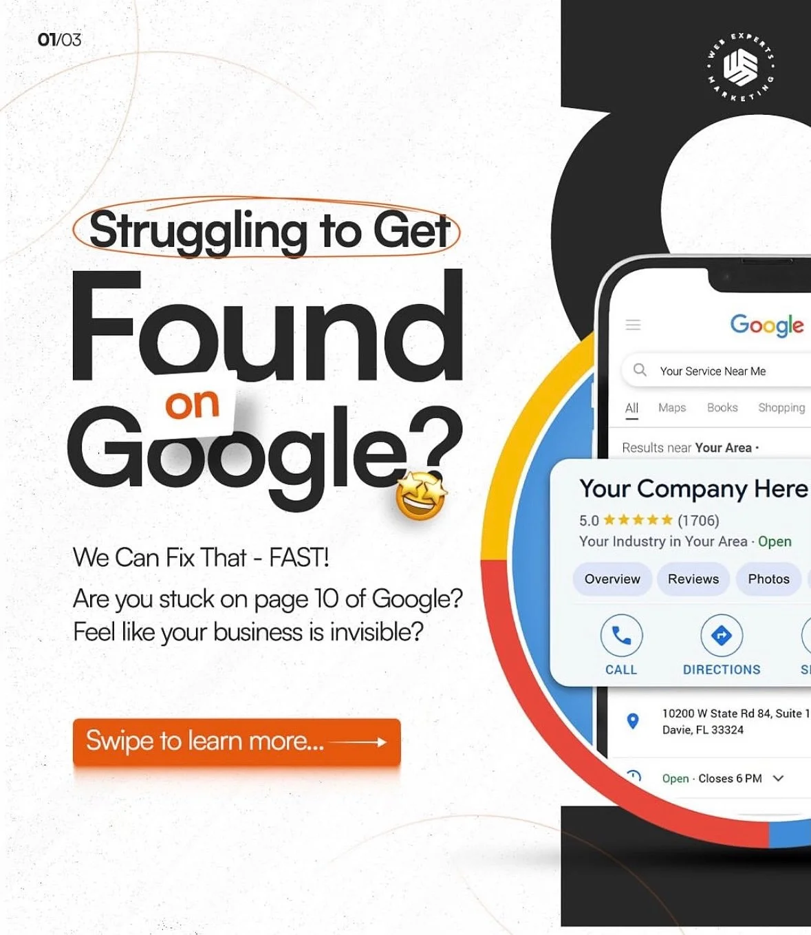 Notice when you look up your business on google you&rsquo;re at the bottom of the page? We can fix that with our smart websites and advanced SEOs, we will make sure new clients find your services instead of going to your competitors&hellip; Let&rsquo
