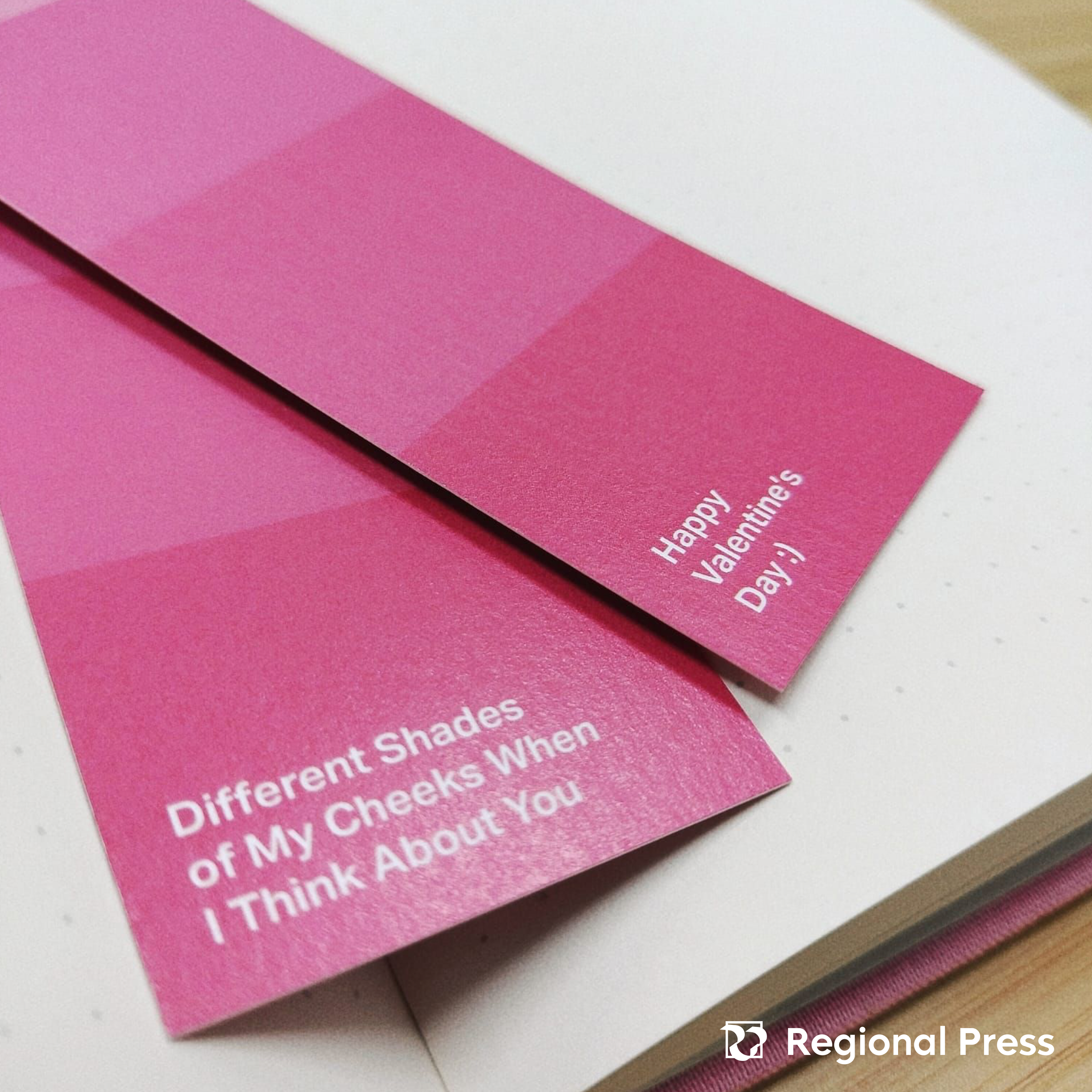 This was one of the marketing collaterals I designed for Regional Press, this time, specifically for Valentine's Day. We wanted something simple and straightforward but cute; something we can also slip into our regular deliveries and our building's m