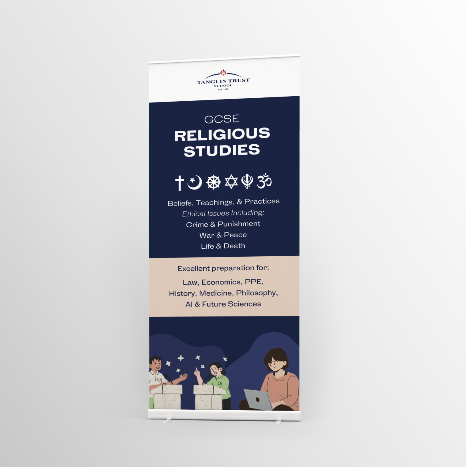 As one of my freelance projects, this was something I produced as a commission for Tanglin Trust School's Philosophy & Religious Studies Department. 