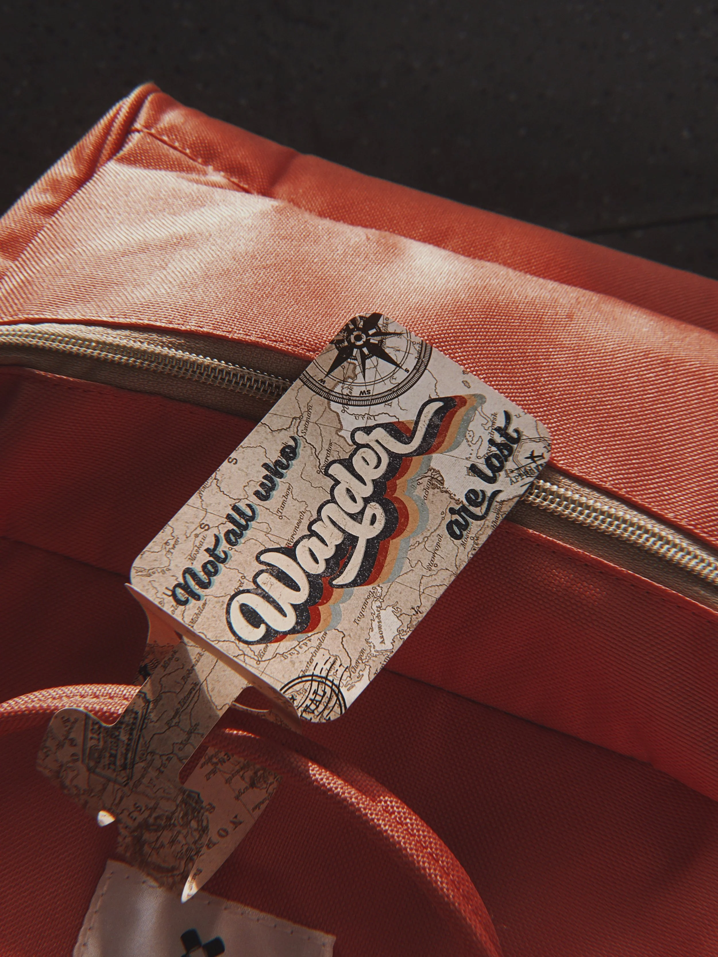 For one of my earliest marketing projects, I was given a task to make a luggage tag using one of the company's newly acquired paper material. The paper was tear-proof and waterproof so it was perfect for something like luggage tags. I designed, print