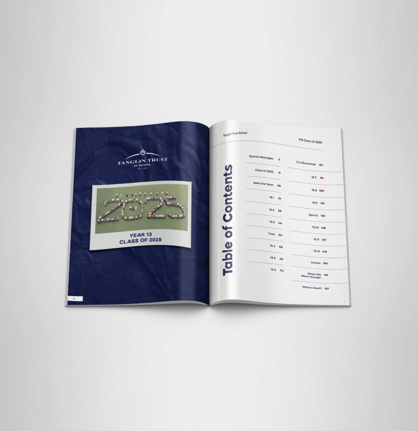 This was the first yearbook project that I was commissioned to do for Tanglin Trust School. It was a bit of a challenge with a shorter time frame, but my background in print was greatly useful for planning the layout and producing the final design wi