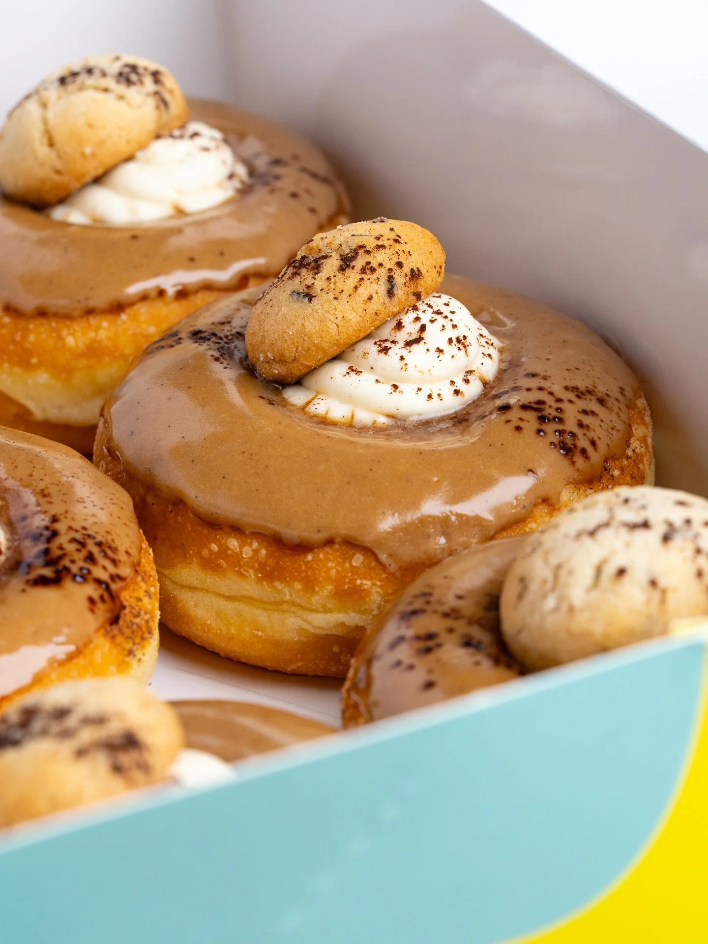 If you&rsquo;ve been meaning to try it, this is it! Our Tiramisu donut is on its way out to make way for a fresh new batch of Seasonals 🍩.

Coffee glaze, cocao cookie, tiramisu filling, and a very good reason to stop by. 💛