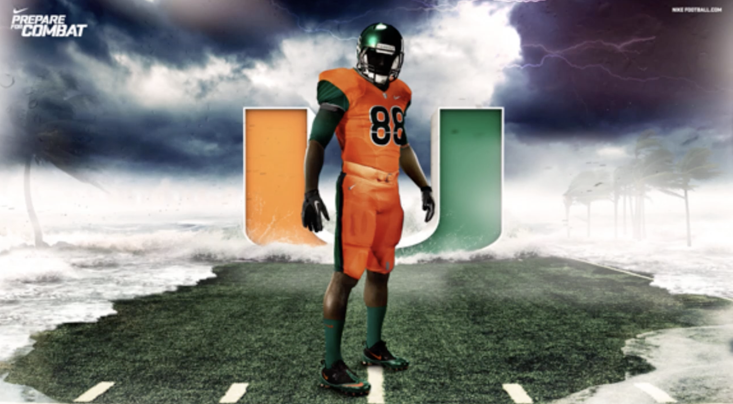 Nike Pro Combat Rivalries - Miami Hurricanes