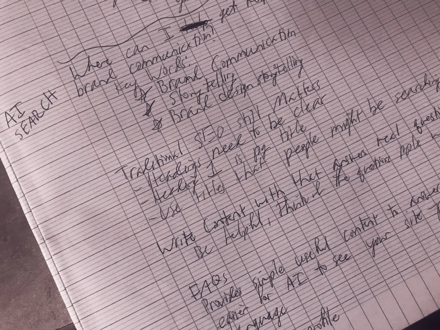 In a world full of technology, I still prefer pen and paper to think and research. While it&rsquo;s chicken scratch to others, it sticks in my head better. 😂 Happy Monday! 

#airesearch #marketingtips4you  #marketingdigital