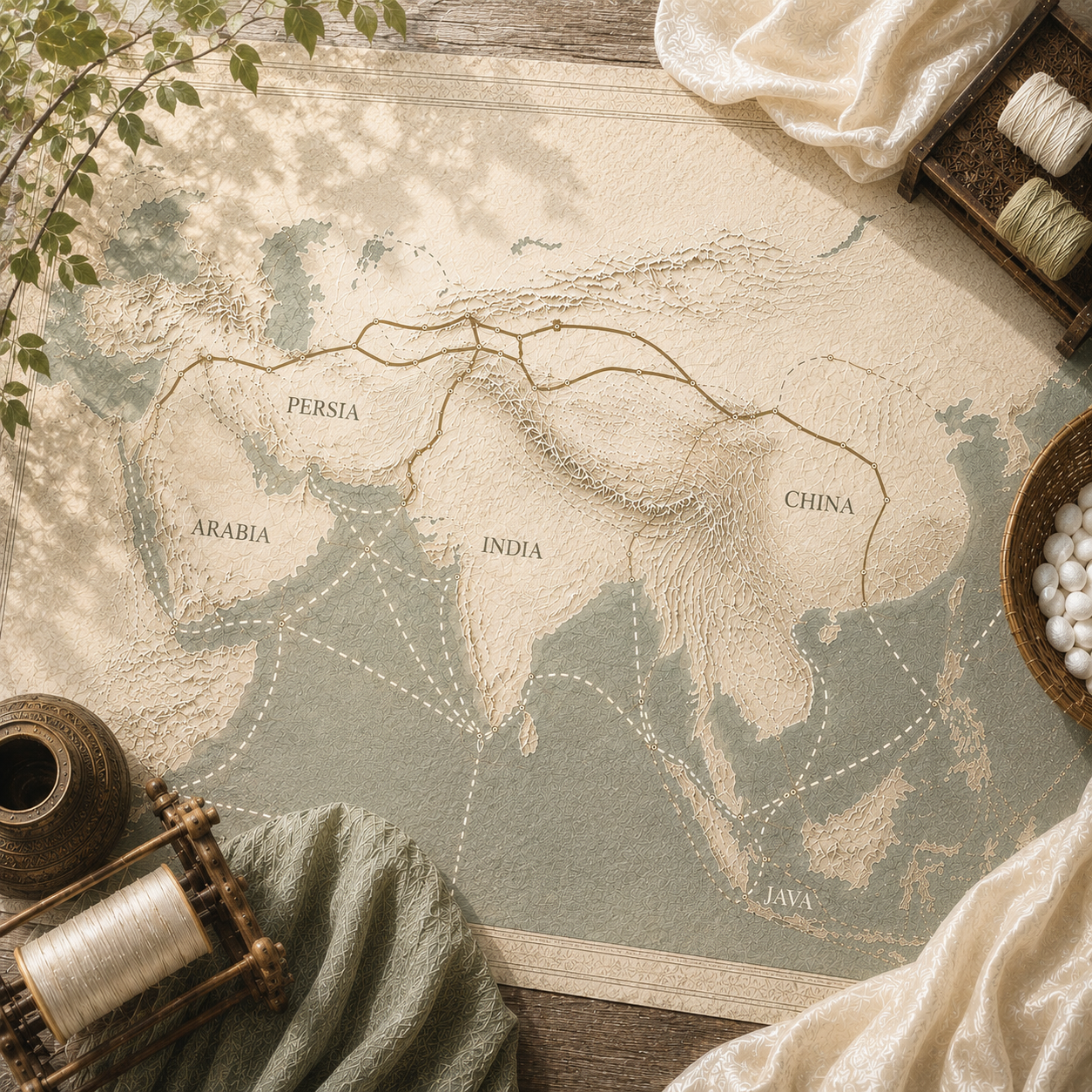 Chinese silk ROAD Era luxury silk