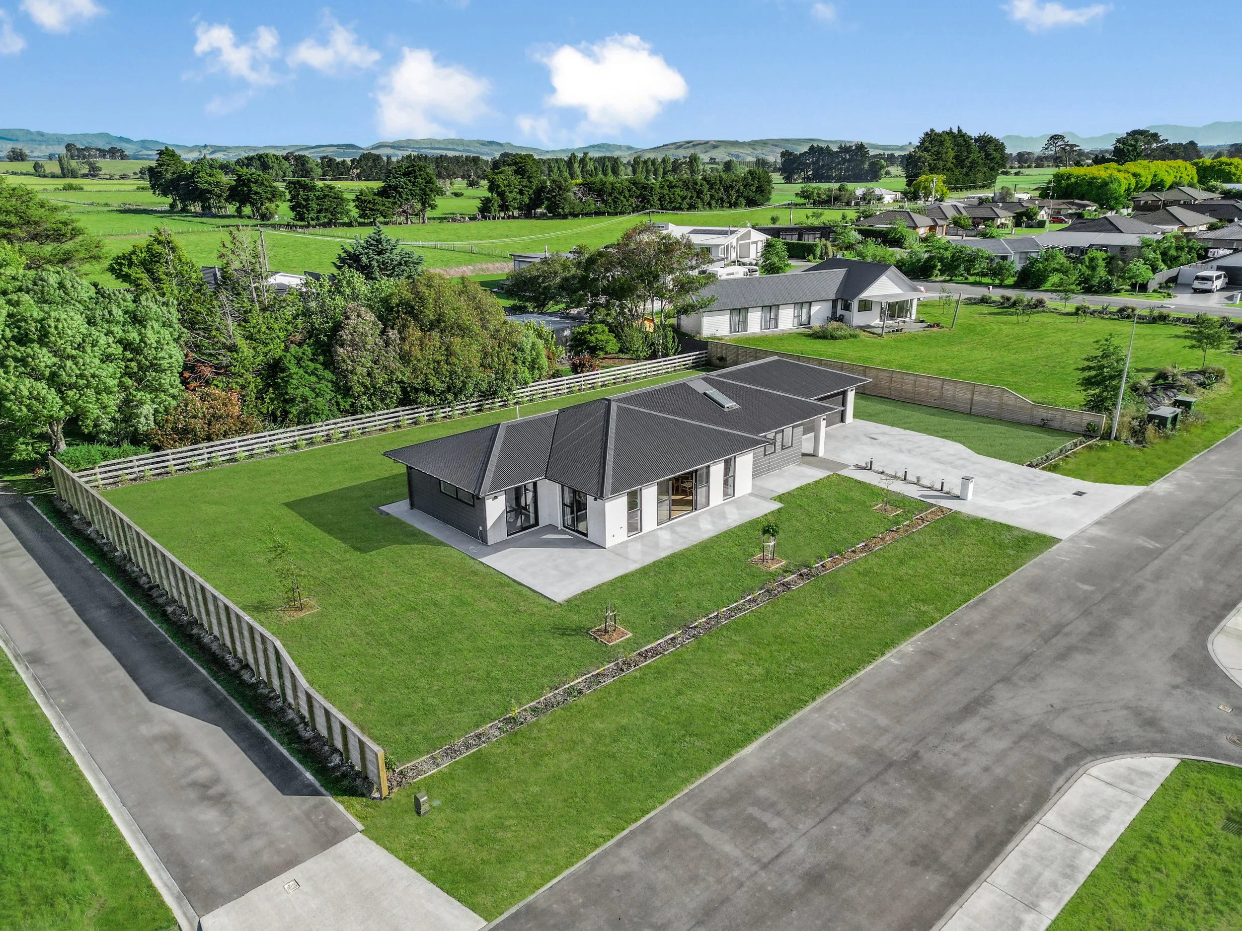 New fencing, Landsacaped section, new planting, garden boarders, cut lawns