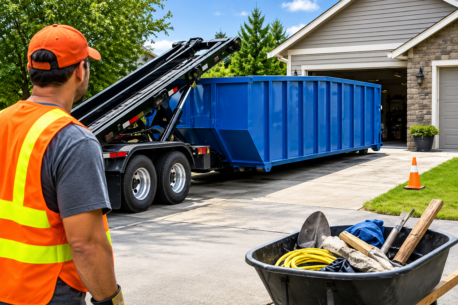How Much Space Does a Dumpster Truck Need for Delivery? Gladu Disposal's Placement Guide