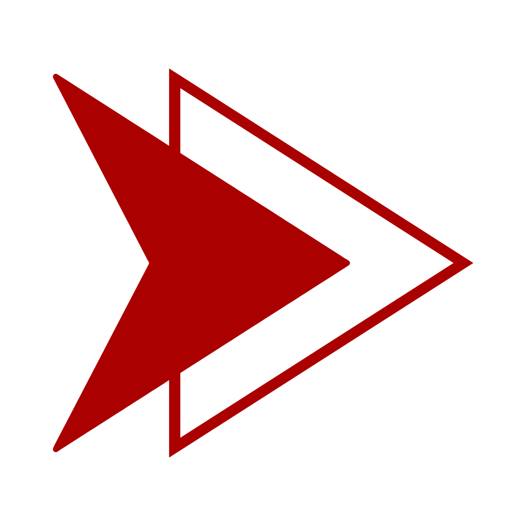 Three bold arrows overlapping, with the frontmost arrow in red and the others in black, pointing to the right.