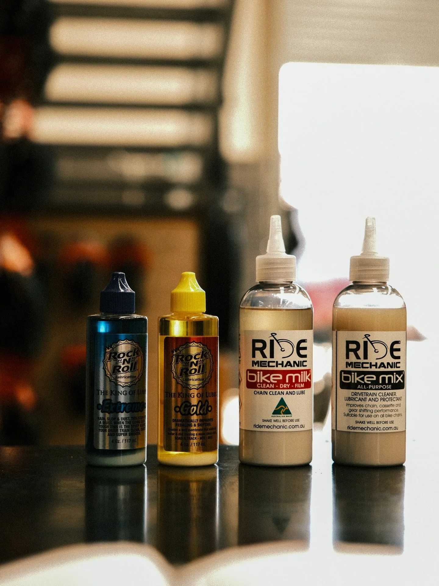 Conditions are getting pretty dry and dusty out there right now. This is your annual reminder to give your chain a little love so it runs smoother, stays quiet and lasts longer.

We have a range of chain lubricants that suit a variety of conditions. 