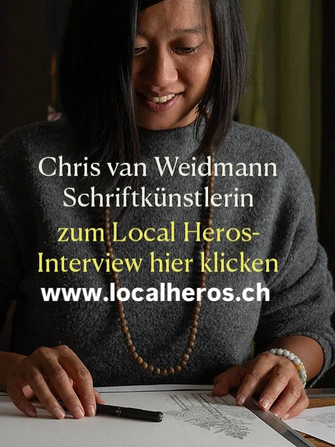 Chris van Weidmann mein Local Heros Nr. 4 das Interview gibts auf www.localheros.ch  #kaligrafi #kaligram #artists #writing #portrait