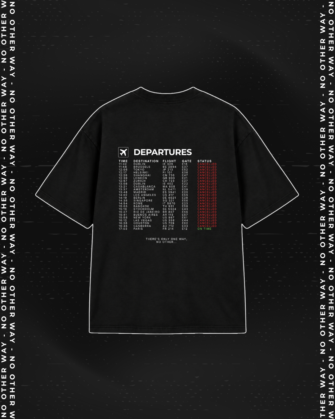 Tshirt Noir NØW - DEPARTURES Dos.png