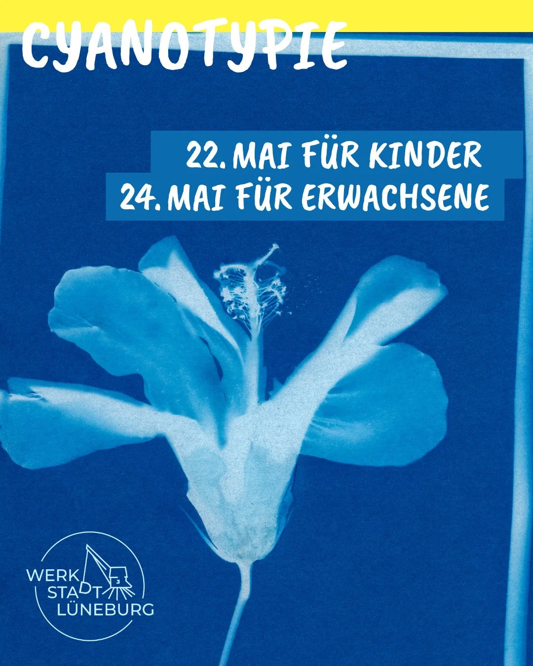 CYANOTYPIE WORKSHOP mit Alexa @U_N_B_U_N_T

Alte Drucktechnik neu entdeckt

Tauche ein in die Welt der Cyanotypie &ndash; einer der &auml;ltesten fotografischen Drucktechniken, bei der mit UV-Licht und einer lichtempfindlichen L&ouml;sung faszinieren