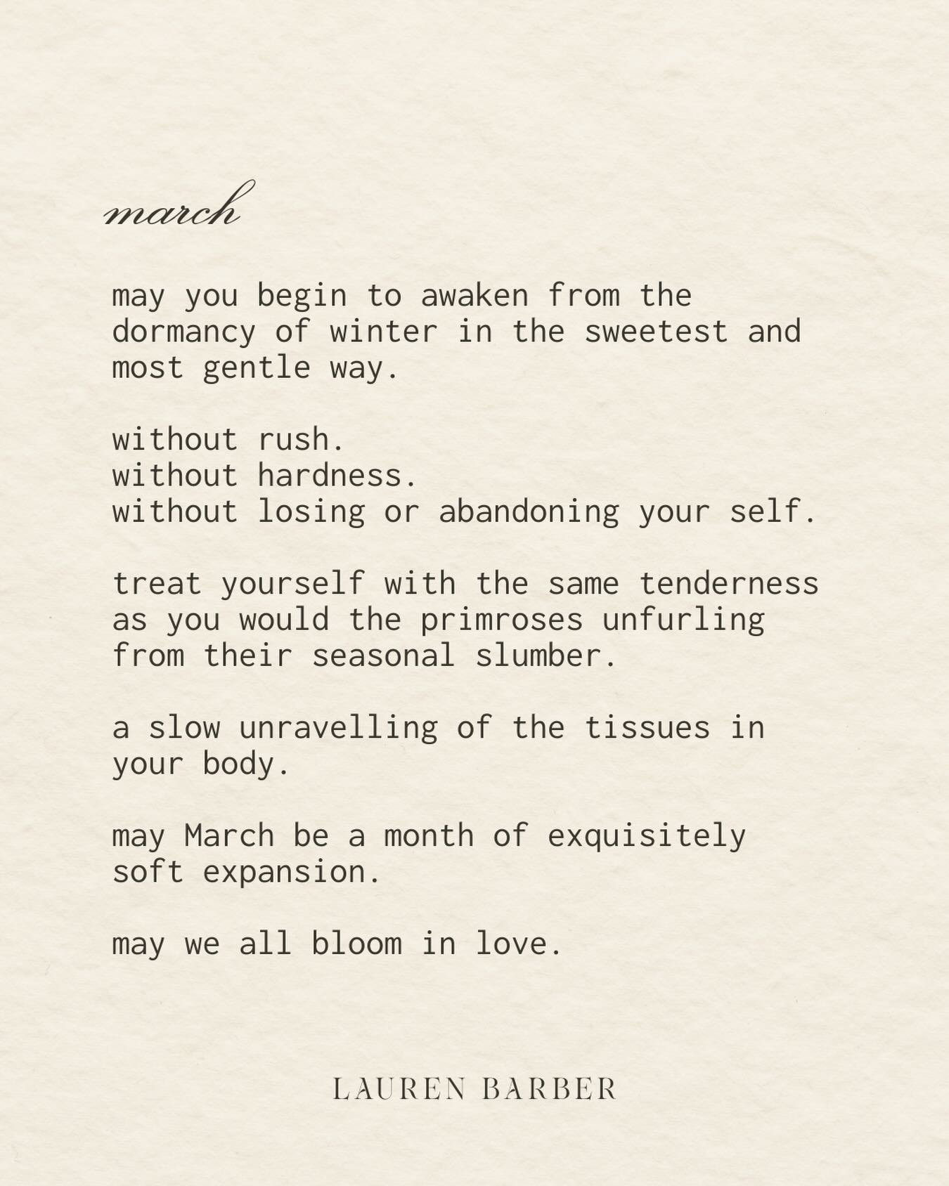 A prayer for March. 🌱