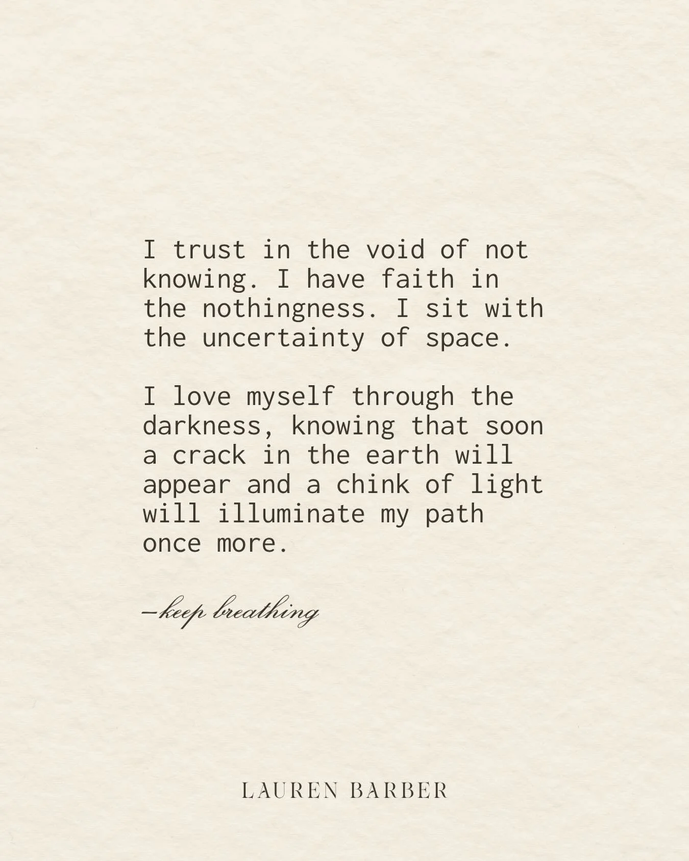 For anyone in the liminal space right now. Between seasons. Between worlds. Between who they were and who they are becoming. 

Have faith. Keep breathing. I see you. 💕