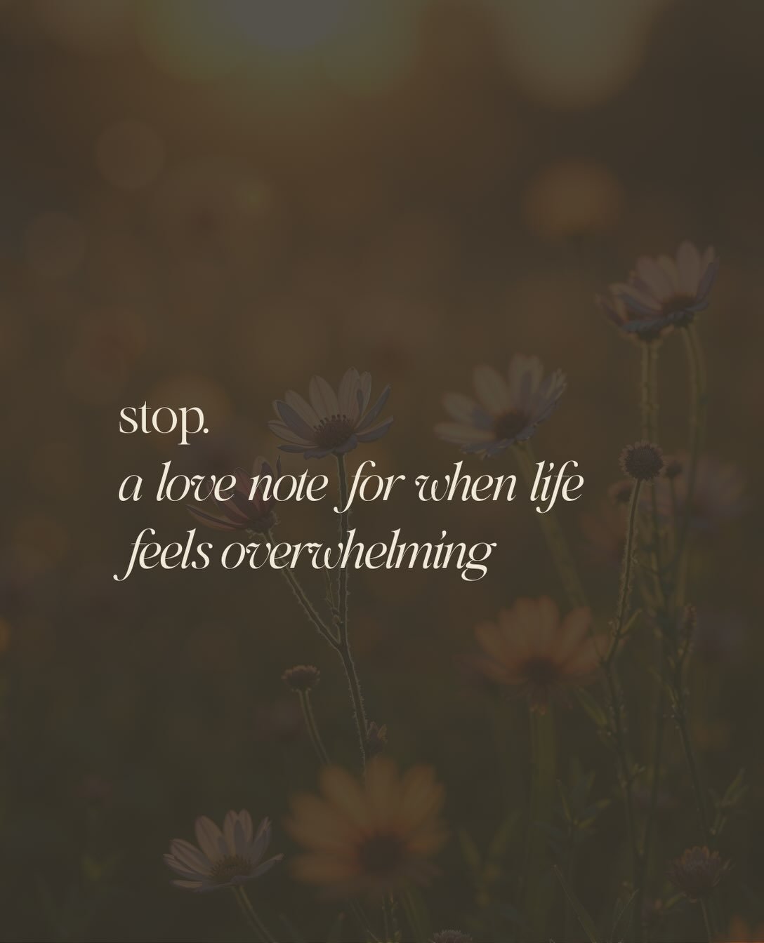 My latest words, a reminder to myself and for those that need to hear them.