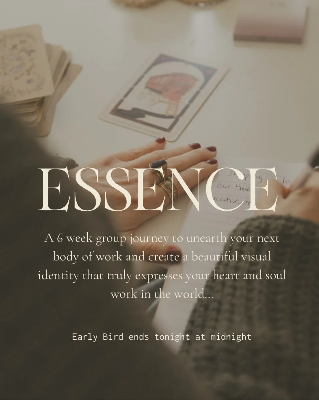 Last day to get over &pound;100 off my DIY branding journey ESSENCE. It would be my utter joy to share this with you if you feel called. 😊

If you have any questions please do message me. And if you know anyone who is on the cusp of creating somethi