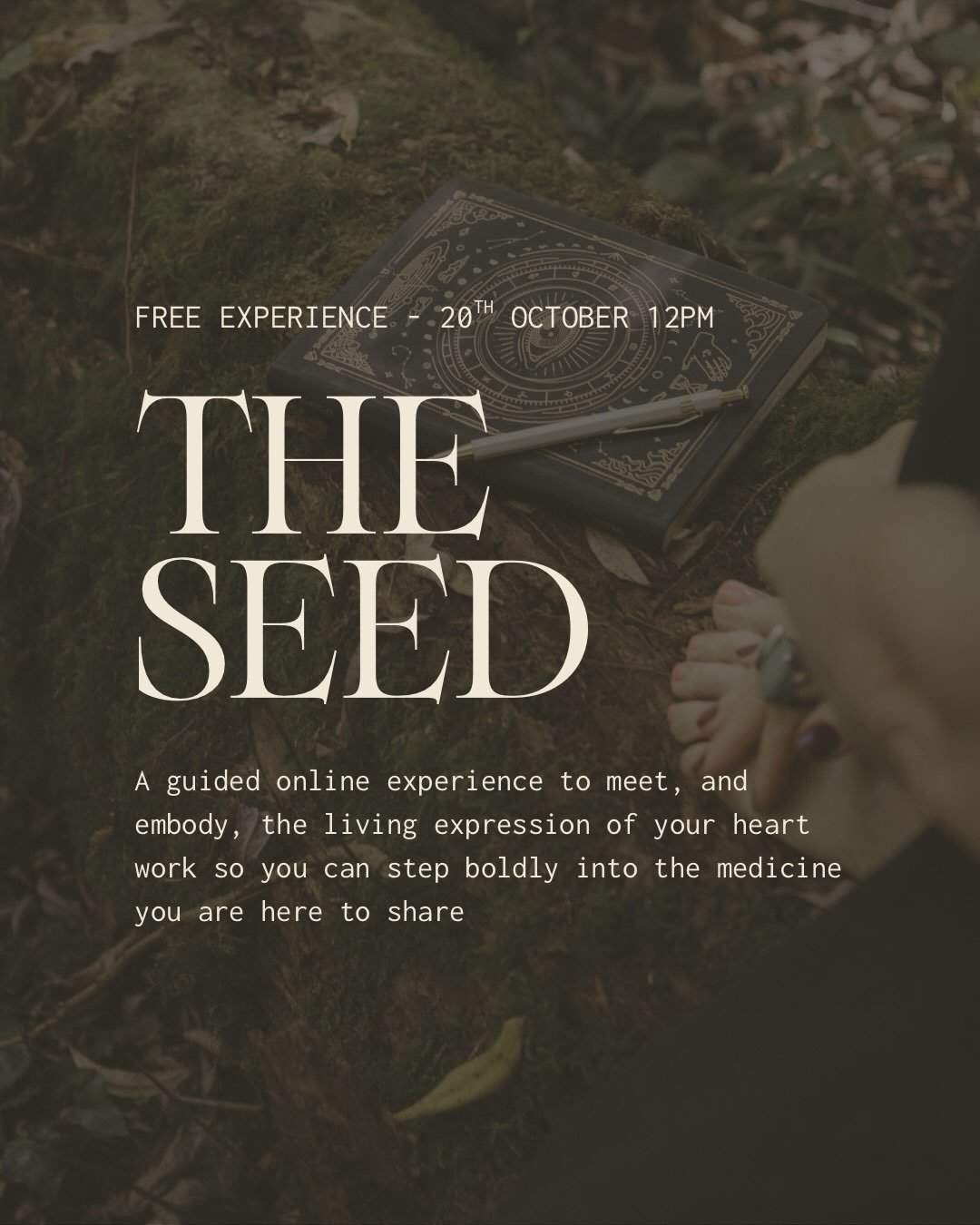 You are invited&hellip; 

The Seed is a weaving of worlds&hellip; bringing the liminal space of deep rest, together with practical strategic steps to unearth your creative expression&hellip;
 
You might already have a clear idea of your work and want