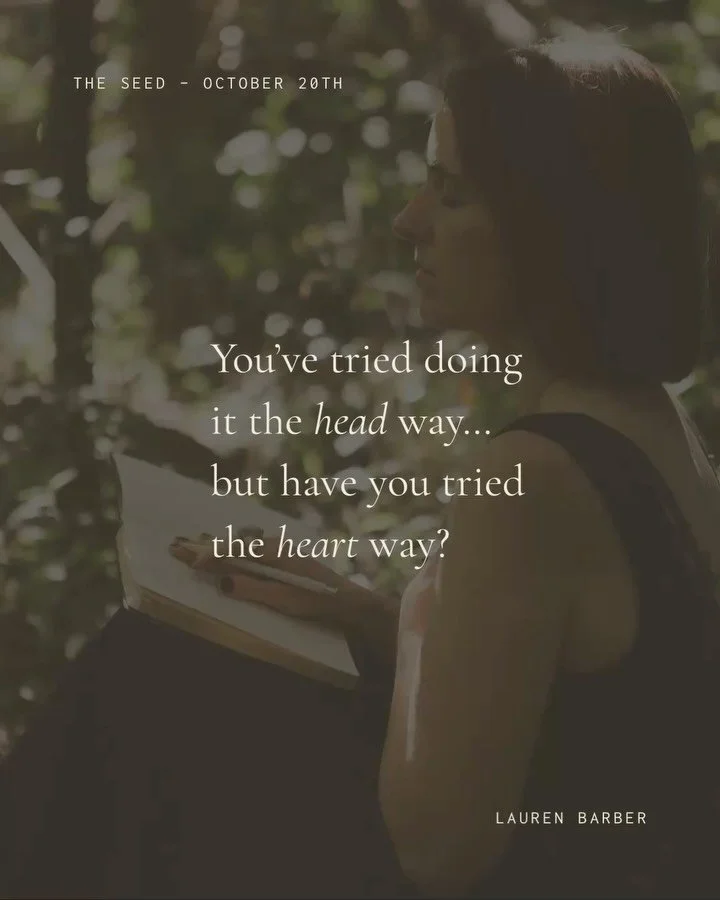 Most of us have tried doing our work and running our business the &lsquo;head&rsquo; way&hellip; it&rsquo;s the way we have been told we have to do things&hellip; 

BUT&hellip; have you tried doing things the heart way?? If you are burned out and exh