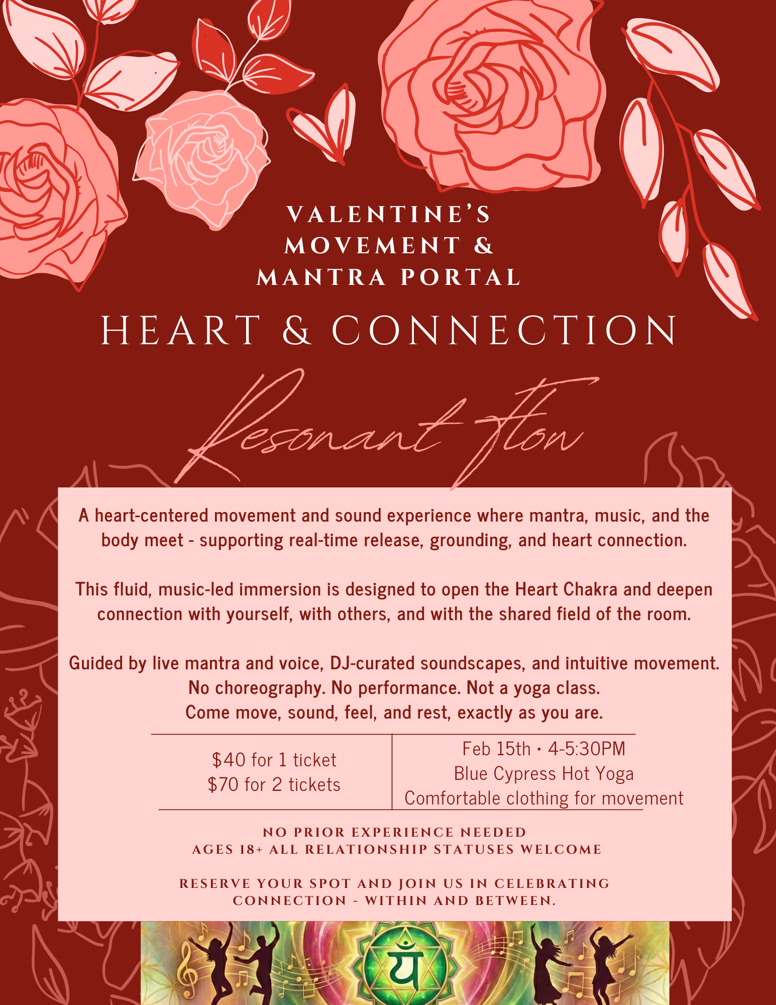 Ecstatic Mantra & Movement Portal, Heart & Connection Dance
